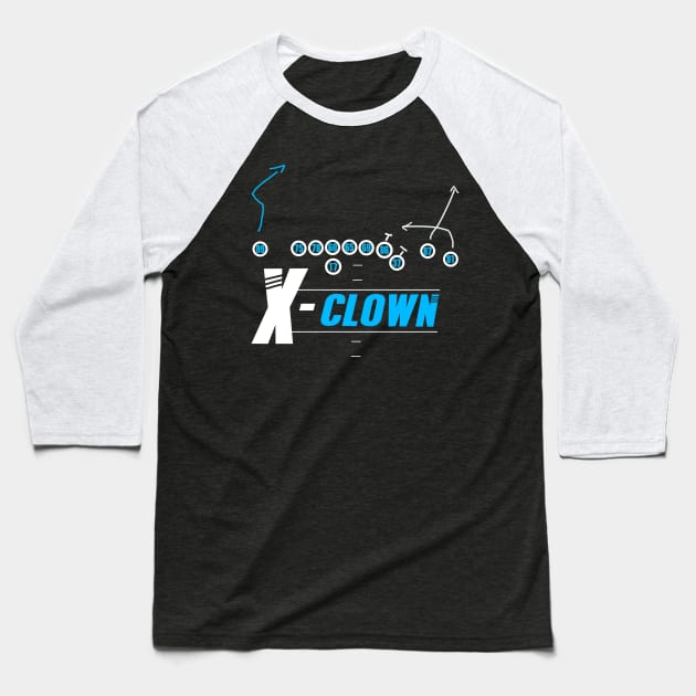 X-Clown Baseball T-Shirt by ThePunkPanther